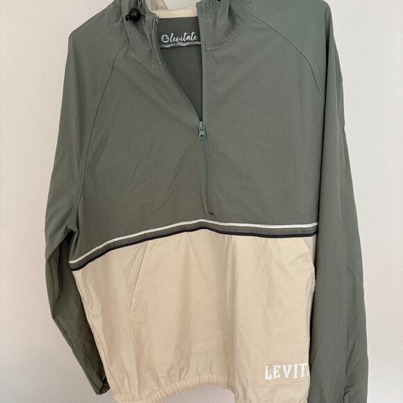 Levitate Surf Shop Windbreaker Jacket Quarter Zip - Picture 1 of 5